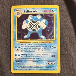 Poliwrath 13/102 Base Set Holo Rare 1999 Wizards Pokemon TCG Card English - Image 1