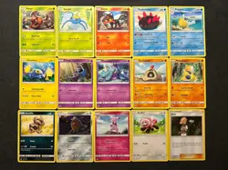 Pokemon TCG SM Base Set 15 Card Lot! Various Conditions! NO Duplicates. #5 - Image 1