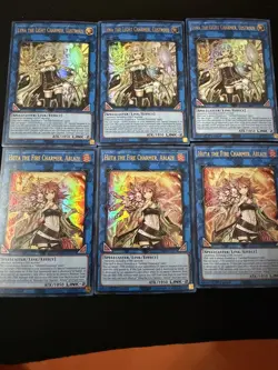 Yu-Gi-Oh! 6 Card Lot ULTRA RARE 1st Ed Lyna The Light & Hiita Fire Charmer - Image 1