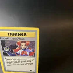 Team Rocket #72/82 Rocket's Sneak Attack Non Holo LP-MP Vintage Pokemon Card - Image 2