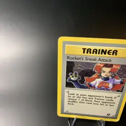 Team Rocket #72/82 Rocket's Sneak Attack Non Holo LP-MP Vintage Pokemon Card - Image 5