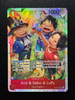 Ace & Sabo & Luffy - OP13-007 SR - One Piece Card Game - Carrying On His Will - Image 1
