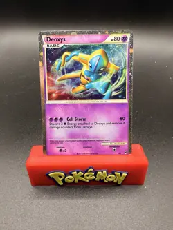 Pokemon 2011 Call of Legends Deoxys SL1 Shiny Holo Card Near Mint Swirl - Image 1