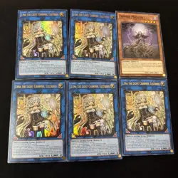 Yu-Gi-Oh! 6 Card Lot ULTRA RARE 1st Ed Lyna The Light Charmer RA04-EN081 Lustrou - Image 2