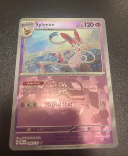 Pokemon Sylveon TCG Prismatic Evolutions Card 040/131 Master Ball Holo - Image 1