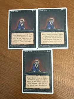 3x MTG Magic the Gathering Mind Twist 4th Edition - English - Lightly Played - Image 1
