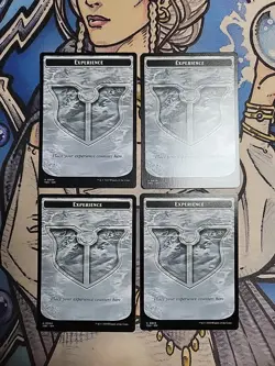 4x Experience / Treasure Dual-Sided Tokens - NM/M TDC MTG - Image 1