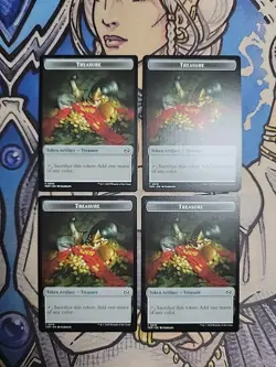 4x Experience / Treasure Dual-Sided Tokens - NM/M TDC MTG - Image 2