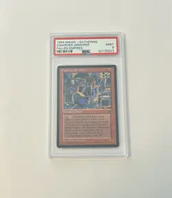Magic The Gathering Dwarven Armorer Fallen Empires 1994 Vintage PSA 9 - Image 1