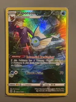 Vaporeon - TG02/TG30 - Pokemon Brilliant Stars Sword & Shield Holo Rare Card NM - Image 1