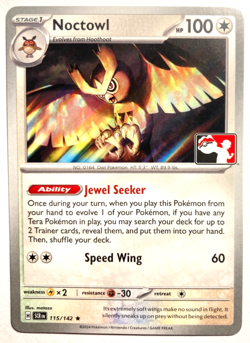 Pokemon Noctowl Rare Cosmos Holo + FREE extra Rare card! - Image 1