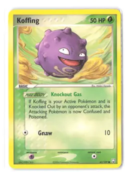 Pokemon Koffing 61/109 Team Rocket Returns LP Normal - Image 1