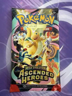VERY HEAVY! 22.60g Pokemon TCG Ascended Heroes Booster Pack (SEALED) GOD PACKU! - Image 3