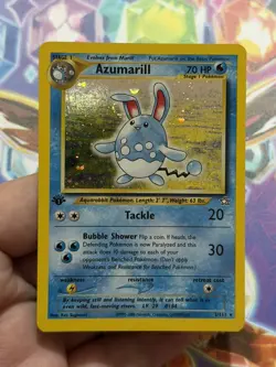 Pokemon TCG Azumarill Neo Genesis 2/111 Holo 1st Edition Holo Rare - Image 1