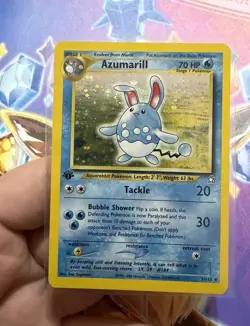Pokemon TCG Azumarill Neo Genesis 2/111 Holo 1st Edition Holo Rare - Image 2