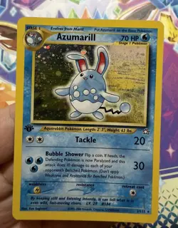 Pokemon TCG Azumarill Neo Genesis 2/111 Holo 1st Edition Holo Rare - Image 3