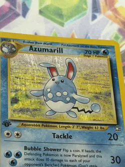 Pokemon TCG Azumarill Neo Genesis 2/111 Holo 1st Edition Holo Rare - Image 5