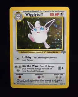 Pokemon TCG - WIGGLYTUFF - 16/64 - HOLO - RARE - UNLIMITED - JUNGLE (1999) - MP - Image 1
