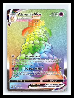 💥 2021 Pokemon Shining Fates Rare Rainbow Holo Alcremie VMAX # 073/072 - Image 1