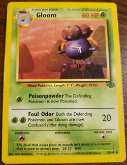 Gloom Pokemon Jungle Set 37/64 LP Uncommon - Image 1