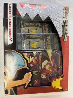Pokemon TCG Celebrations Collection Lance's Charizard V Box. Read!!!!!! 820650101625 - Image 1