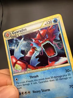 2010 Pokemon HeartGold & SoulSilver #123/123 Gyarados Holo NM/LP Swirl - Image 2