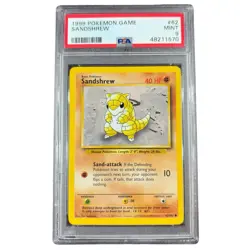 🔥 Sandshrew – Pokemon Base Set 1999 – PSA 9 MINT – Vintage WOTC – #62 - Image 1