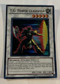 Yu-Gi-Oh! T.G. Power Gladiator Super Rare Unlimited EXVC-EN041 LP - Image 1