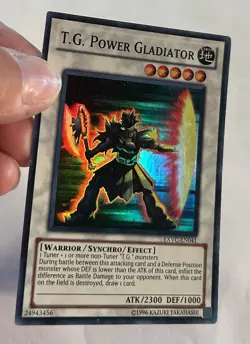 Yu-Gi-Oh! T.G. Power Gladiator Super Rare Unlimited EXVC-EN041 LP - Image 3