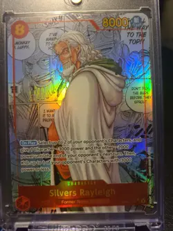 Namco One Piece CCG Silvers Rayleigh Parallel Foil Two Legends OP08-118 SR 8000 - Image 1