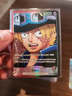 One Piece SABO OP13-004 L Alt Art Leader Carrying On His Will English Pack Fresh - Image 1