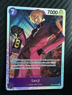 One Piece TCG Sanji OP09-065 Super Rare Foil Near Mint English - Image 1