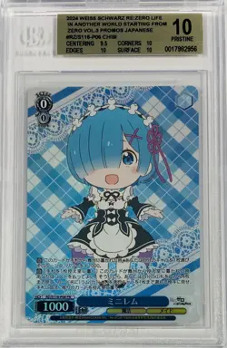 Weiss Schwarz RE Zero Re:Zero Vol. 3 Chibi Rem RZ/S116-P06 PR Foil Promo BGS 10 - Image 1