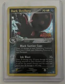 Pokemon TCG Card Team Rocket Returns Dark Octillery 8/109 Reverse Holo Stamped - Image 1