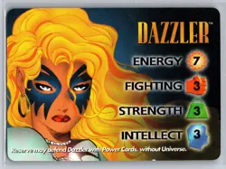 1995 Marvel OverPower CCG Dazzler Character Card X-Men Mutant Energy Power - Image 1