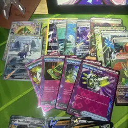 Bulk Pokemon Cards lot of 90 Holographic, vmax, ex and mega ex full art trainer - Image 2