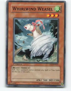 Whirlwind Weasel #EOJ-EN025 1st Edition Yugioh Card - Image 1
