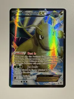 Dragonite EX 108/111 Furious Fists Full Art Holo Ultra Rare Pokemon Card LP - Image 1