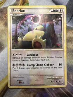 Snorlax 33/95 Call of Legends Regular Pokemon Card TCG LP+ #1 FREE SHIPPING - Image 1