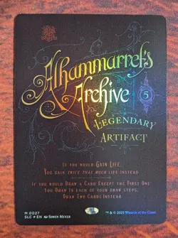 Alhammarret's Archive 0027 Near Mint NM FOIL SLC Secret Lair Encyclopedia MTG 1 - Image 1