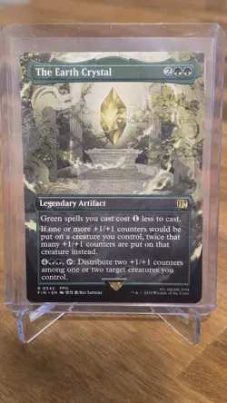 The Earth Crystal Borderless - FIN 0342 NM - MTG Magic - Image 1