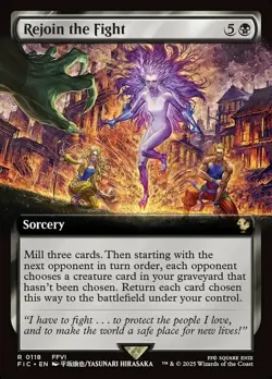 Rejoin the Fight - Foil - Extended Art R MTG Commander: Final Fantasy M/NM - Image 1