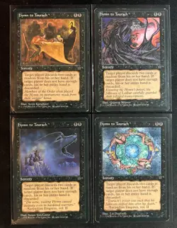 x4 Hymn to Tourach - Set of 4 - Magic MTG 1994 Fallen Empires - MP - Image 1