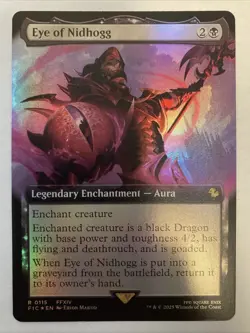 FOIL MTG Eye of Nidhogg Extended Art FINAL FANTASY 0115 - Image 1
