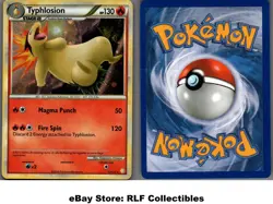 2010 Pokemon, Heartgold & Soulsilver Deck Exc., #32/123 Typhlosion, Holo Rare - Image 1