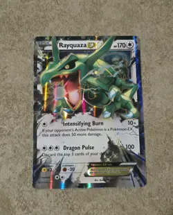 [ NM ] Rayquaza EX 75/108 XY Holo Rare EX Dragon Pokemon Card - Image 1
