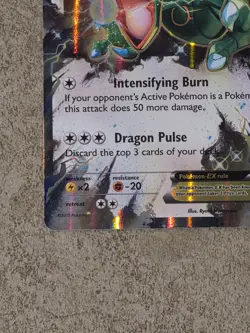 [ NM ] Rayquaza EX 75/108 XY Holo Rare EX Dragon Pokemon Card - Image 4