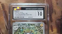 Magneton 159 Pokemon Surging Sparks Elite Pokemon Ctr 2024 ETB CGC 10 Gem Mint - Image 2
