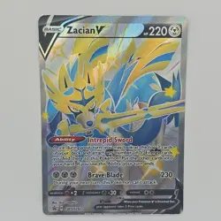 Pokemon TCG - Zacian V (Shiny) SWSH292 Black Star Promo - Sword & Shield - NM - Image 1