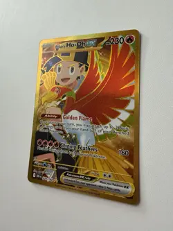 Pokemon Destined Rivals Ethan's Ho-Oh EX 239/182 Ultra Rare Gold - Near Mint! - Image 3